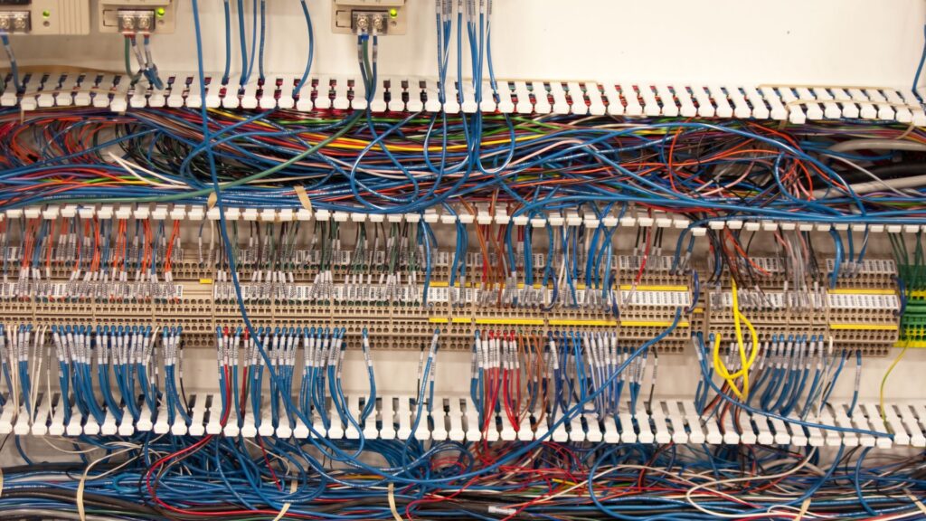 quadro elettrico di una cabina prefabbricata